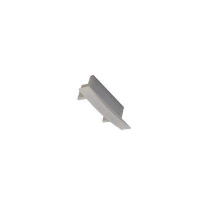 AL CHANNEL END CAP WITH WING, NO HOLE, 6/PK