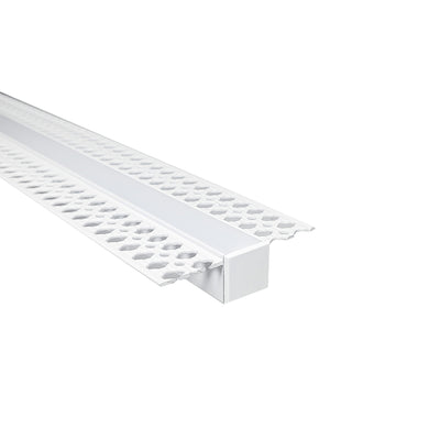 4' Trimless Channel for COB Tape Light, White Finish