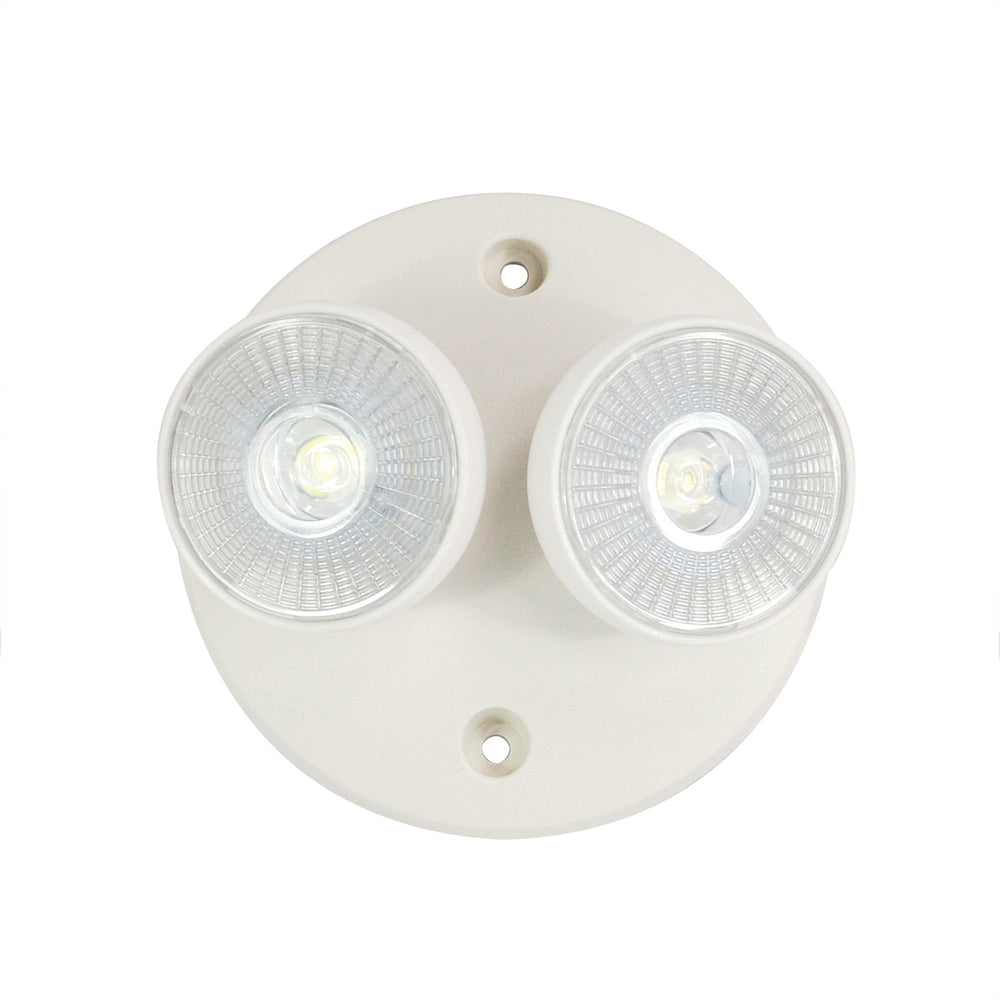 Emergency LED Dual Head Remote, Wide Lens, 2x 1W, 90lm, White