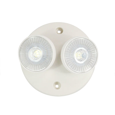 Emergency LED Dual Head Remote, Wide Lens, 2x 1W, 90lm, White
