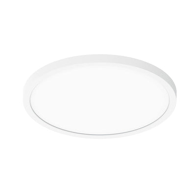 12" ELO LED Surface Mount Luminaire with Selectable CCT, 1750lm / 24W, Matte Powder White Finish