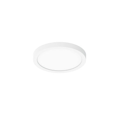 6" ELO LED Surface Mount Luminaire with Selectable CCT, 1050lm / 15W, Matte Powder White Finish