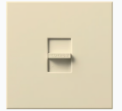 Lutron Nova 3-Wire Dimmer Switch for Ballasts/LED Drivers 15.3, Single-Pole, 120V, Small Control, Wall Plate Included, NF-30-BE, Beige