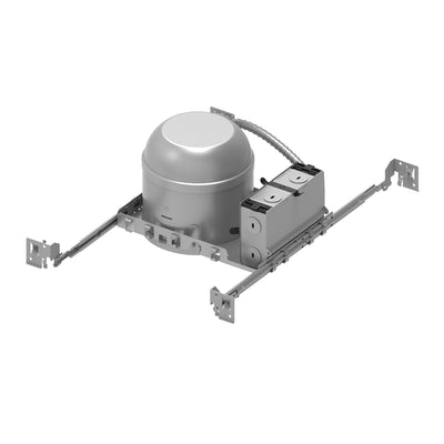5" Shallow, IC, AT LED Dedicated New Construction Housing, 120/277V, 0-10V dimming, w/ Emergency Battery and Remote Test Switch