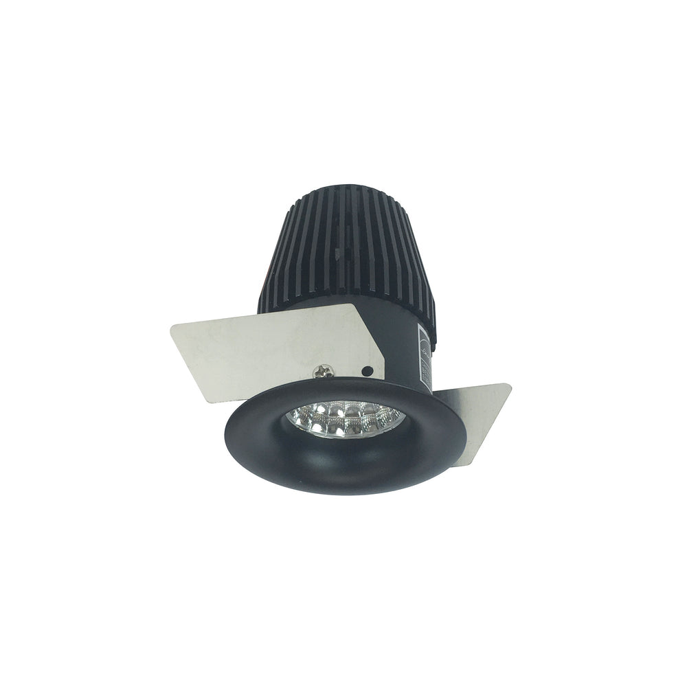 1" Iolite LED BWF Round Bullnose, 600lm, 2700K, Black Reflector / Black Flange