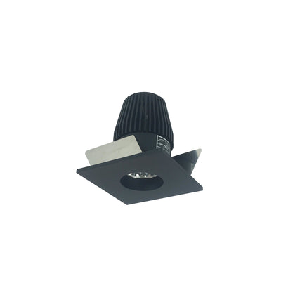 1" Iolite LED BWF Square Reflector with Round Aperture, 600lm, 2700K, Black Reflector with Round Aperture / Black Flange