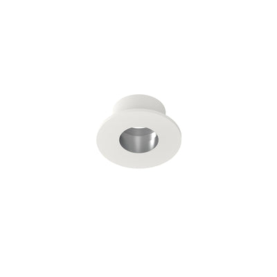 1" Iolite Can-less Round Downlight Trim, Haze Reflector / Warm White Flange