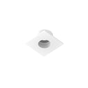 1" Iolite Can-less Square Downlight Trim, Haze Reflector / Warm White Flange