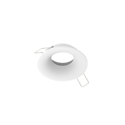 2" Iolite Can-less Round Bullnose Trim, Bright White finish