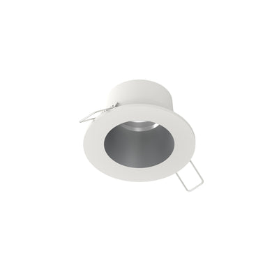 2" Iolite Can-less Round Downlight Trim, Haze Reflector / Warm White Flange