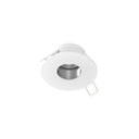 2" Iolite Can-less Round Pinhole Trim, Haze Pinhole / Bright White Flange