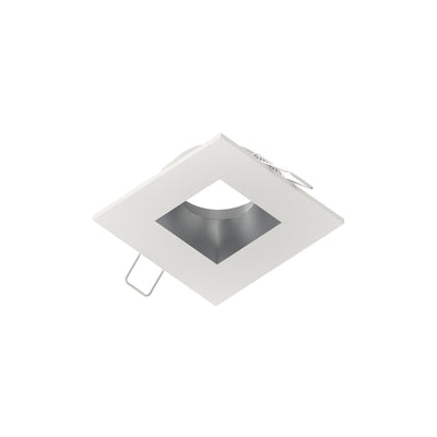 2" Iolite Can-less Square Downlight Trim, Haze Reflector / Warm White Flange