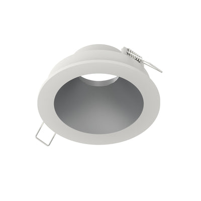 4" Iolite Can-less Round Downlight Trim, Haze Reflector / Warm White Flange