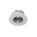 4" Iolite Can-less Round Pinhole Trim, Haze Pinhole / Bright White Flange