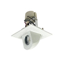 4" Cobalt Square Adjustable Elbow LED Retrofit, 800lm / 12W, 2700K, Black Finish