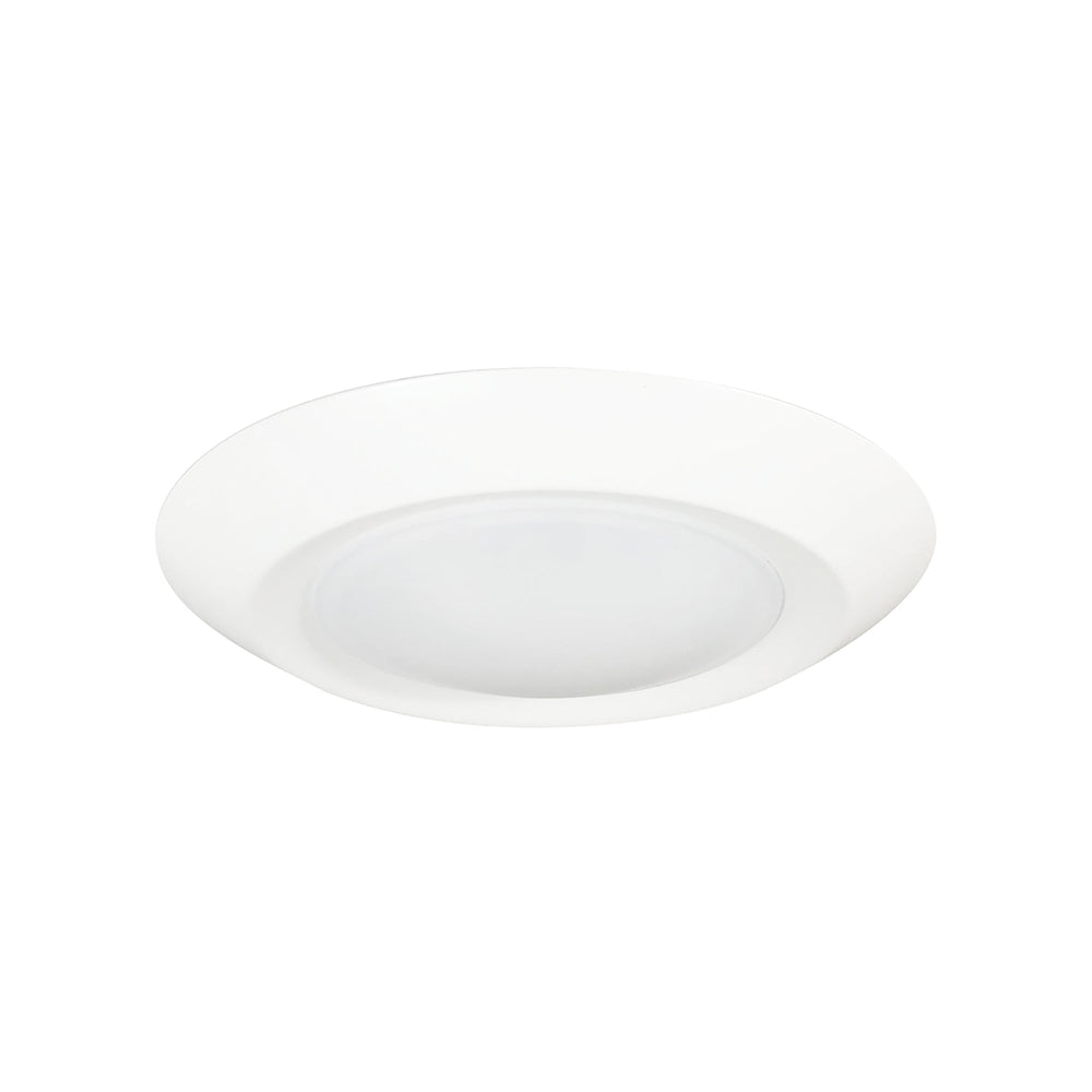 6" Regressed AC Opal LED Surface Mount, 950lm / 13W, 2700K, White finish