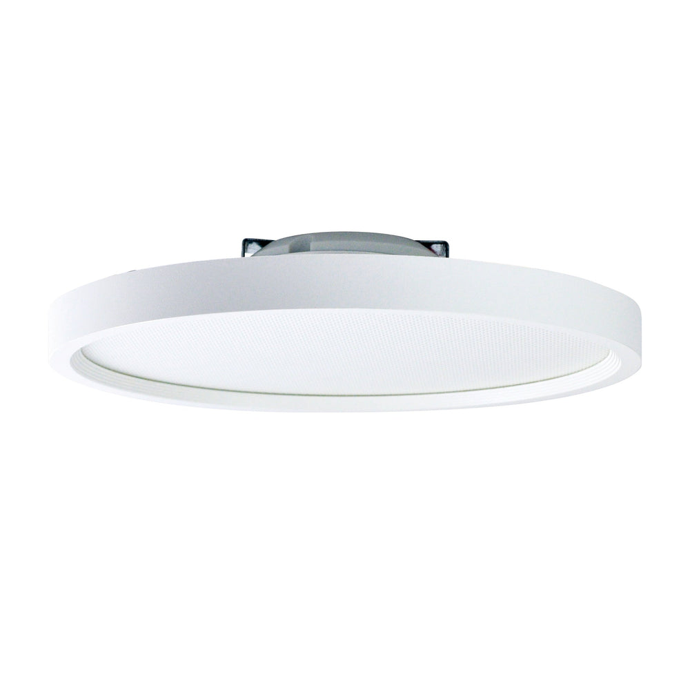 7" SURF Round LED Surface Mount with Dedicated CCT, 1100lm / 14W, 3000K, Matte Powder White Finish