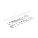 Louver Accessory Set for NLUD-2334, Aluminum Louver, Aluminum End Caps