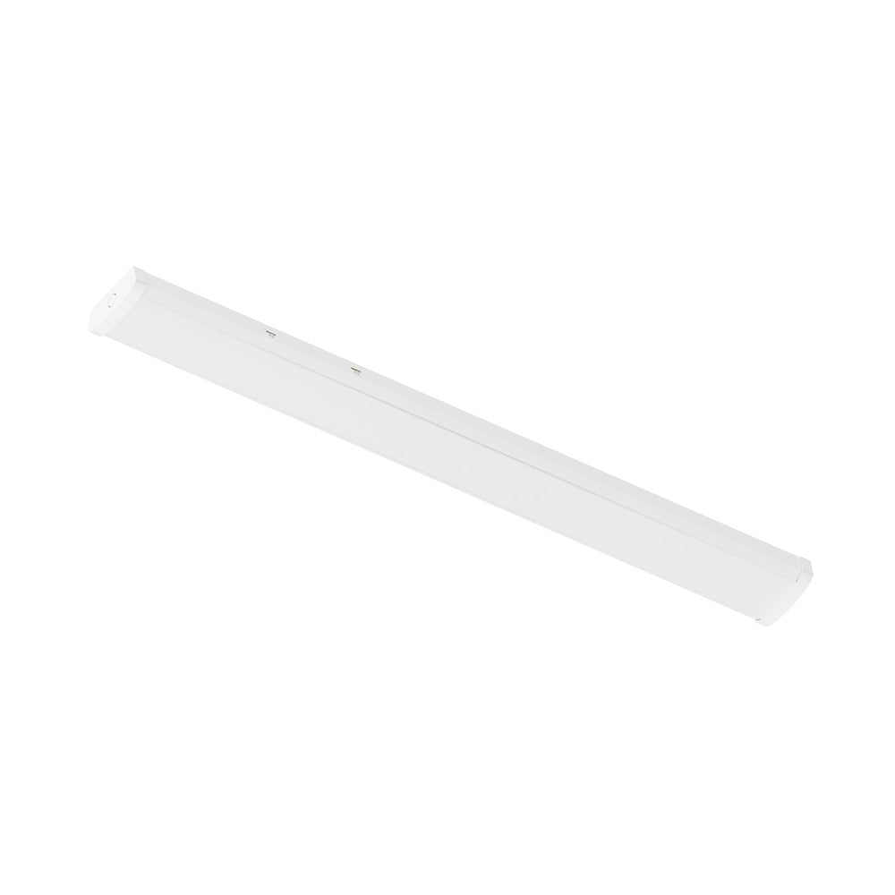 4' LED Wraparound with Selectable Lumens & CCT, White Finish, Integral Motion Sensor & Emergency