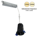 1" M1+ Round LED Downlight, 600lm / 9W, 2700K, Matte Black finish