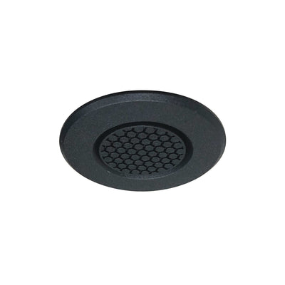 1" Round M1 Hex Cell Louver Trim, Black