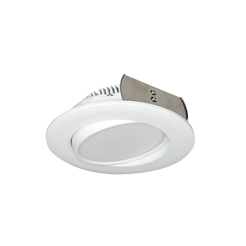 4" AC Onyx Round Adjustable LED Retrofit, 800lm / 11W, Selectable CCT, White Finish