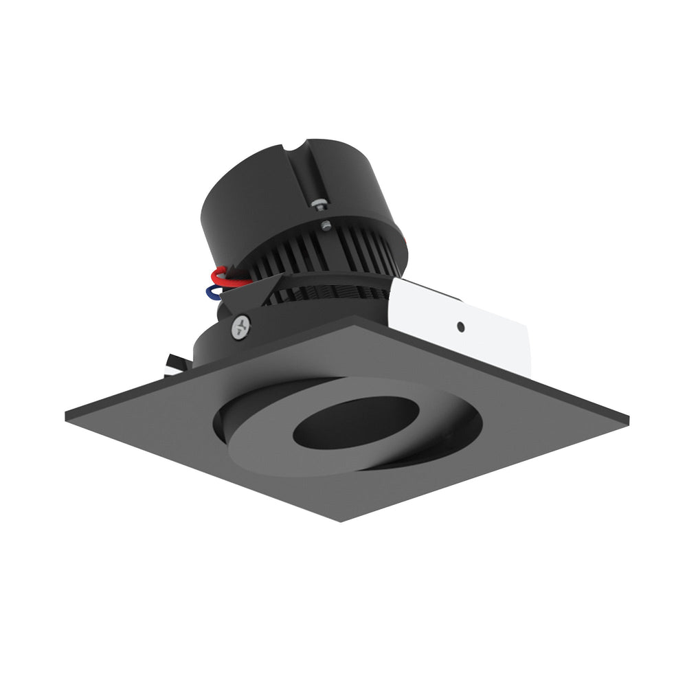 4" Pearl 120V LED Square Adjustable Gimbal Retrofit, 1050lm / 10W, 2700K, Black Finish