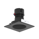 4" Pearl 120V LED Square Retrofit Reflector with Round Aperture, 1150lm / 10W, 2700K, Black Reflector / Black Flange