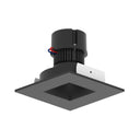 4" Pearl 120V LED Square Retrofit Reflector with Square Aperture, 1150lm / 10W, 2700K, Black Reflector / Black Flange