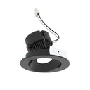 4" Pearl 12V LED Round Adjustable Cone Retrofit, 1250lm / 10W, 2700K, Black Reflector / Black Flange