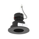 4" Pearl 12V LED Round Pinhole Retrofit, 950lm / 10W, 2700K, Black Pinhole / Black Flange
