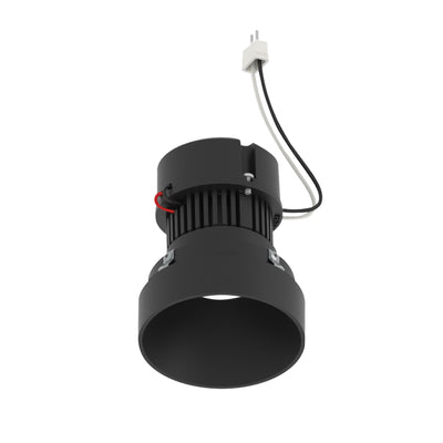 4" Pearl 12V LED Round Trimless Retrofit Downlight, 1150lm / 10W, 2700K, Black Finish