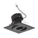 4" Pearl 12V LED Square Adjustable Gimbal Retrofit, 1050lm / 10W, 2700K, Black Finish