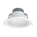 8" Quartz Round LED Can-less Downlight with Selectable Lumens & CCT, White Finish