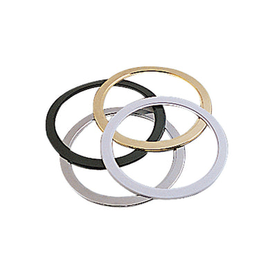 6" PLASTIC TRIM RING 5/8" WHT