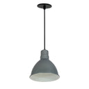 8" RLM LED Shade, 1200lm, 3000K, Black/White, 120V 0-10V/Triac/ELV & 277V 0-10V Dimming
