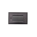 Mia Die-Cast Mini LED Step Light w/ Horizontal Louver Face, 74lm, 1.5W, 3000K, Bronze, 120V Dimming