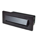 Brick Die-Cast LED Step Light w/ Horizontal Shroud Face Plate, Selectable CCT, Brushed Nickel Finish