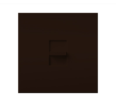 Lutron Nova T Dimmer, 1500W Incandescent/Halogen Only, Single-Pole, 120V, Small Control, Wall Plate Included, NT-1500-BR, Brown