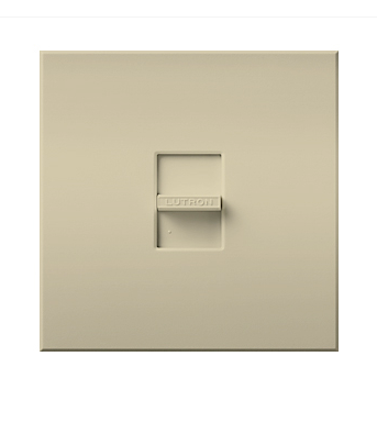 Lutron Nova T Dimmer, 2000W Incandescent/Halogen Only, Single-Pole, 120V, Small Control, Wall Plate Included, NT-2000-BE, Beige