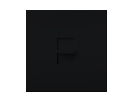 Lutron Nova T Dimmer, 2000W Incandescent/Halogen Only, Single-Pole, 120V, Small Control, Wall Plate Included, NT-2000-BL, Black