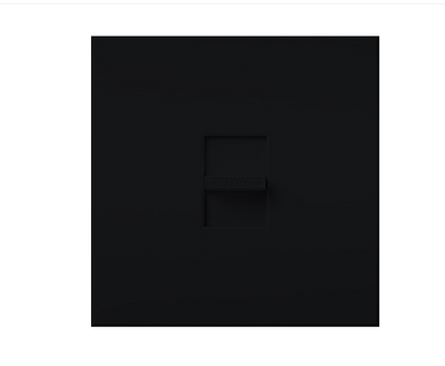 Lutron Nova T Dimmer, 2000W Incandescent/Halogen Only, Single-Pole, 120V, Small Control, Wall Plate Included, NT-2000-BL, Black