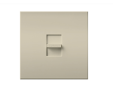 Lutron Nova T Dimmer, 2000W Incandescent/Halogen Only, Single-Pole, 120V, Small Control, Wall Plate Included, NT-2000-LA, Light Almond