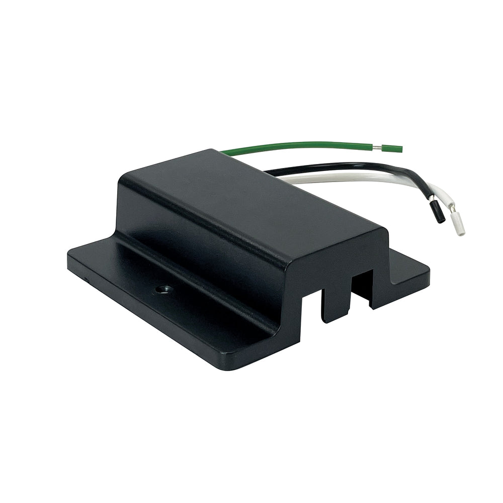 Floating Canopy Feed for One-Circuit Track, Black Finish