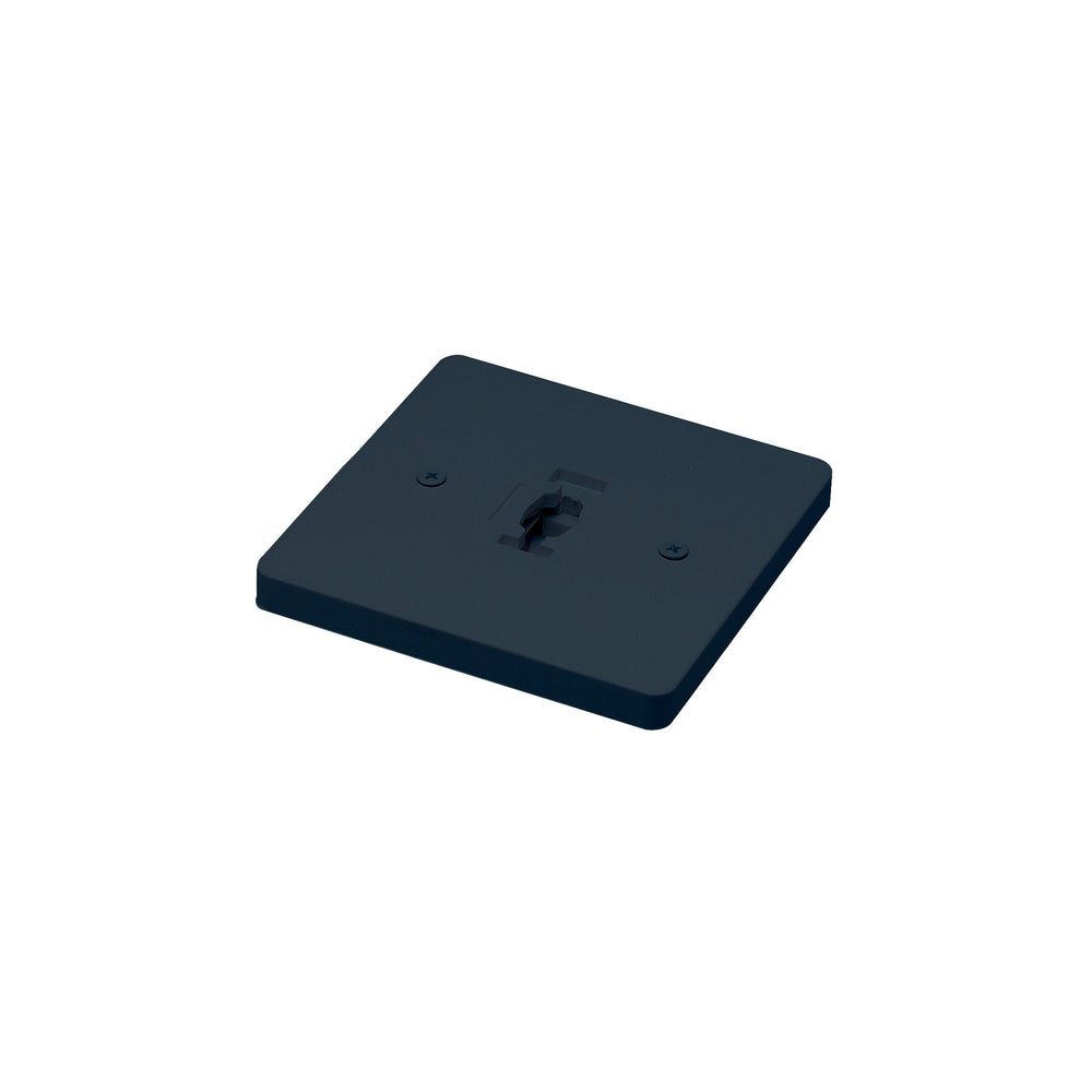 Square Monopoint Canopy for Line Voltage Track Heads, Black Finish
