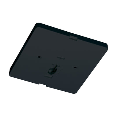 Square Monopoint Canopy for Low Voltage Track Head, Black Finish