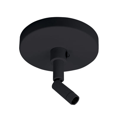 Sloped Ceiling Canopy for Track Pendant Kits, Black Finish