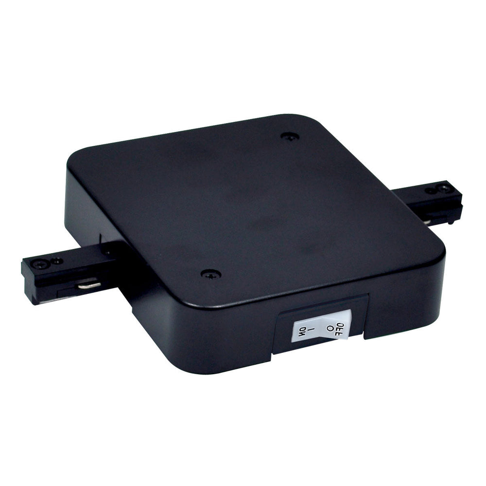 In-Line Feed w/ Circuit Limiter, 10 Amps, One-Circuit Track, Black Finish