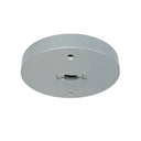Round Monopoint Canopy for Line Voltage Track Heads, Black Finish