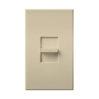 Lutron Nova T, 20A Slide On/Off Switch, Single-Pole/3-Way, 120/277V, Small Control, Wall Plate Included, NT-3PS-BE, Beige